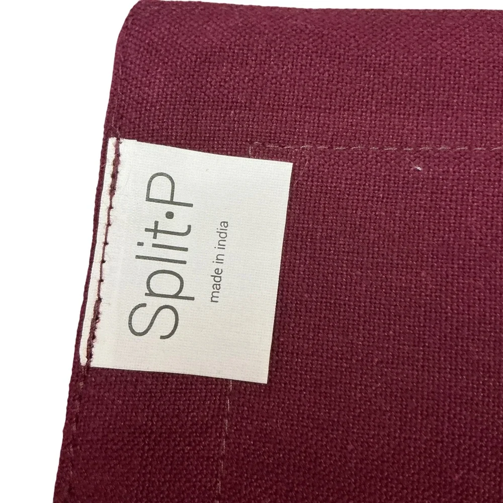 Burgundy‎ Table Runner with Embroidered Olive Branch Design, Elegant Decor